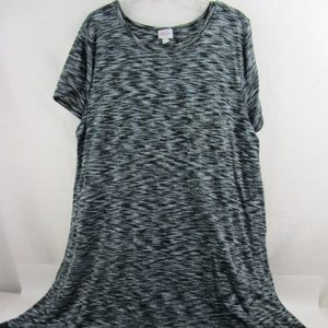 LuLaRoe Lady's Black/White Dress Sz 2XL